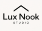 Lux Nook Studio logo fireplace and accent wall design Florida